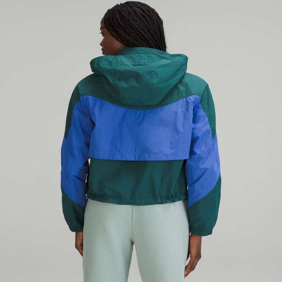 🌟 LULULEMON EVERGREEN CROPPED FULL-ZIP ANORAK WINDBREAKER HOODIE NWOT 🌟 - Picture 5 of 7
